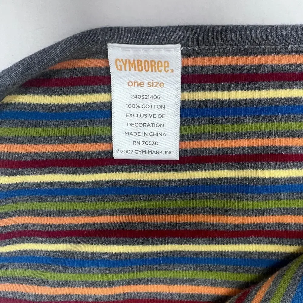 Gymboree Blanket Panda Bamboo‎ Stripes Reversible Cotton Baby Throw 2007